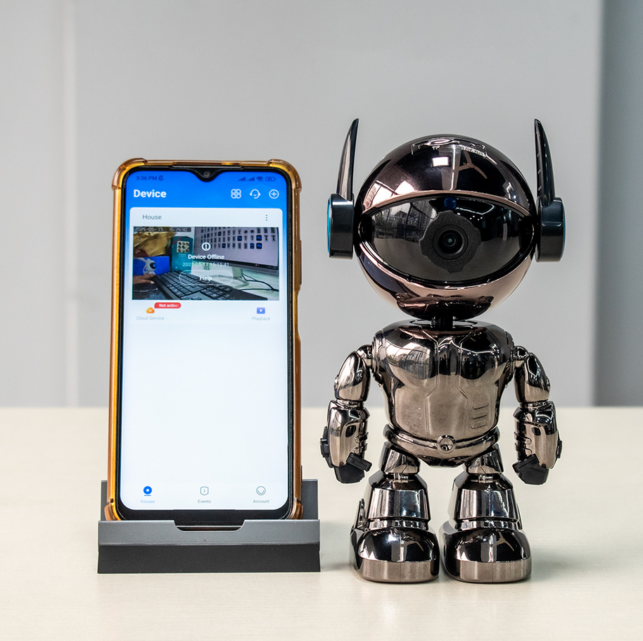 2MP 1080P Astronaut Robot IP WiFi Camera – Baby Monitor with Night Vision, Private Space Security